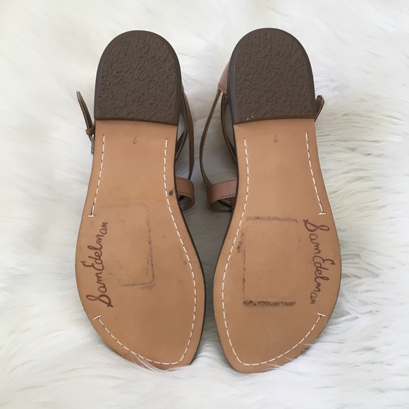 Sam Edelman Nude Studded Buckle Sandals - Picture 6 of 6